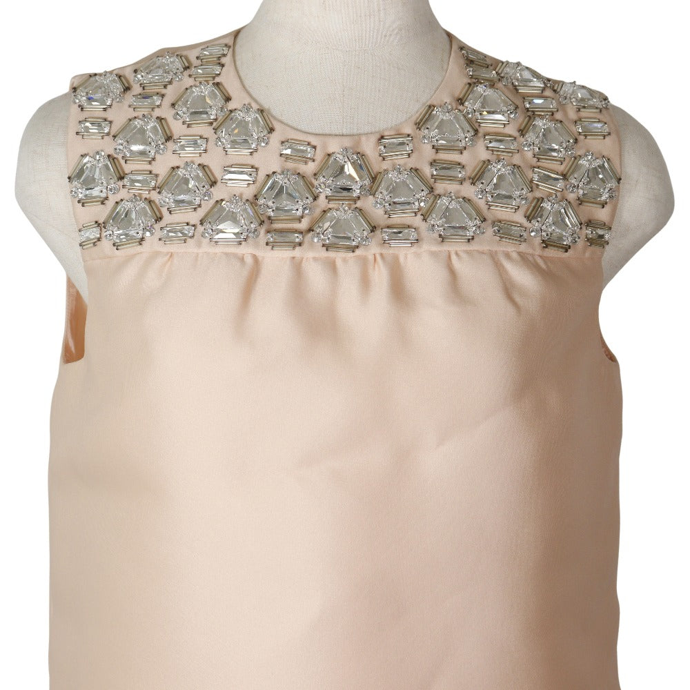 PRADA one piece polyester pink beige Women 36 Used Authentic