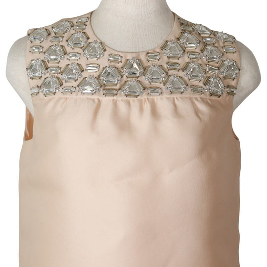 PRADA one piece polyester pink beige Women 36 Used Authentic