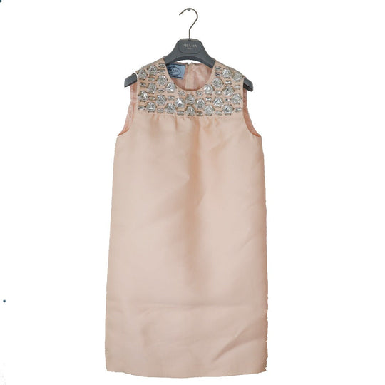 PRADA one piece polyester pink beige Women 36 Used Authentic