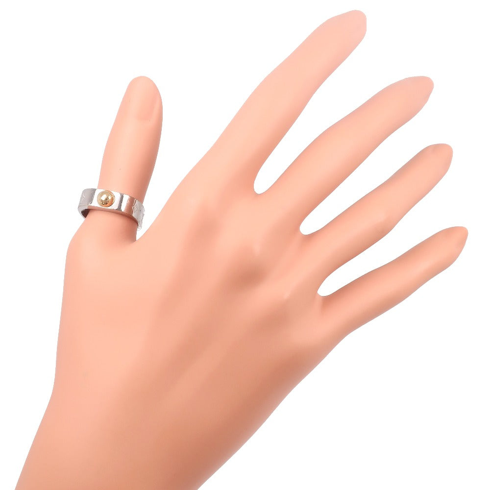 LOUIS VUITTON Ring M00218 metallic Silver Nanogram unisex(Unisex) L Used Authentic