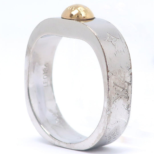 LOUIS VUITTON Ring M00218 metallic Silver Nanogram unisex(Unisex) L Used Authentic