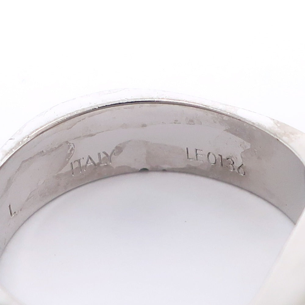 LOUIS VUITTON Ring M00218 metallic Silver Nanogram unisex(Unisex) L Used Authentic