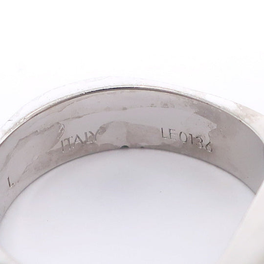 LOUIS VUITTON Ring M00218 metallic Silver Nanogram unisex(Unisex) L Used Authentic