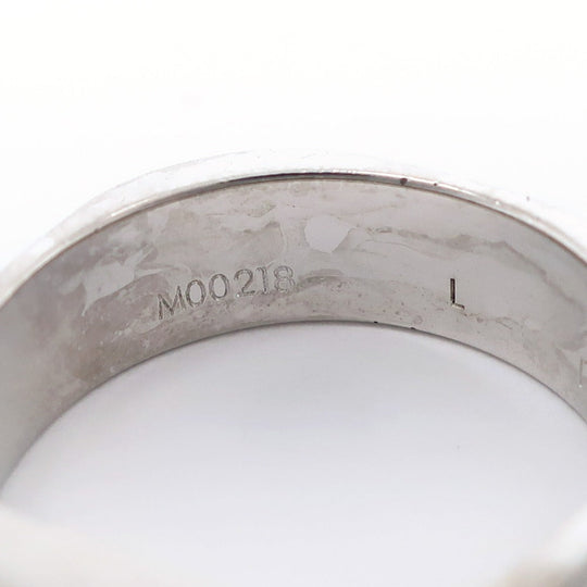 LOUIS VUITTON Ring M00218 metallic Silver Nanogram unisex(Unisex) L Used Authentic
