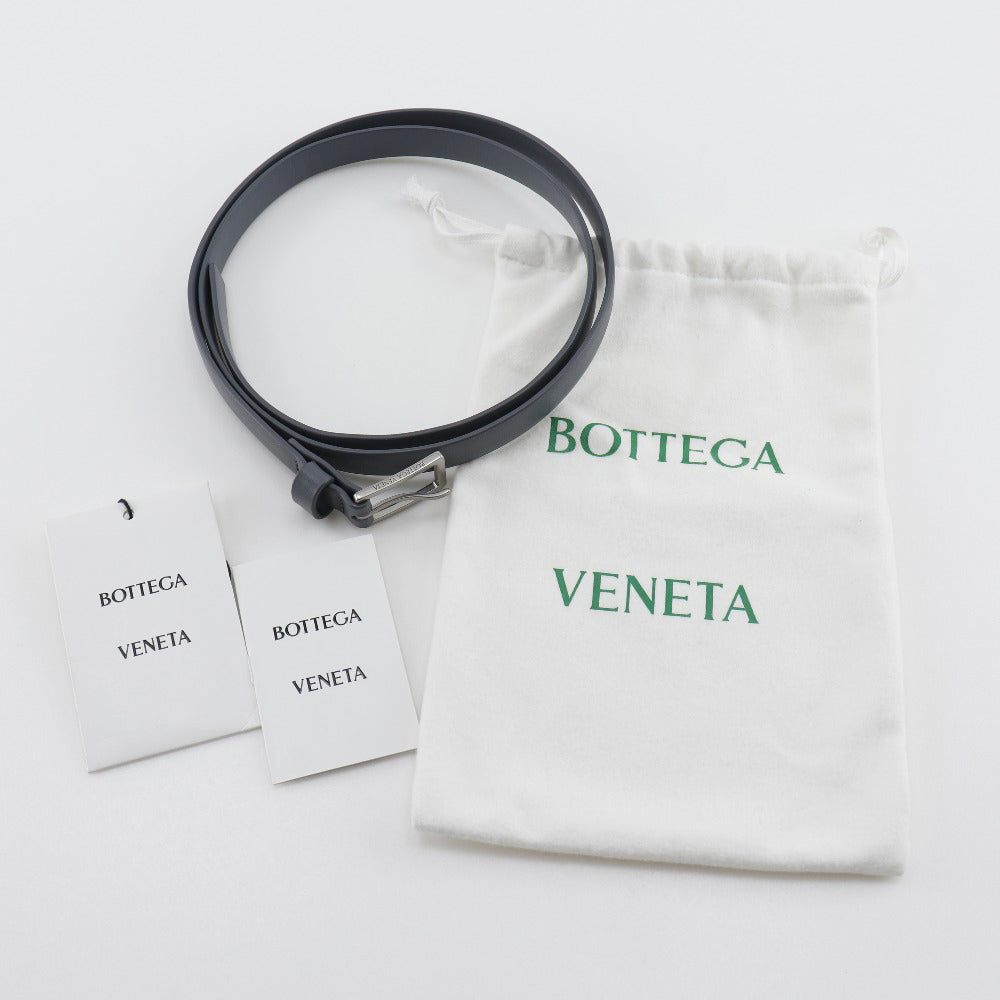 BOTTEGAVENETA belt Calfskin Blue gray mens Used Authentic