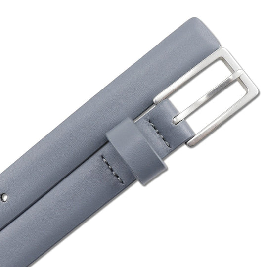 BOTTEGAVENETA belt Calfskin Blue gray mens Used Authentic