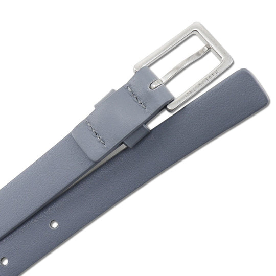 BOTTEGAVENETA belt Calfskin Blue gray mens Used Authentic