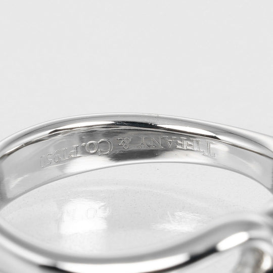TIFFANY&Co. Ring Pt950Platinum, Diamond Platinum Double teardrop Women Used Authentic