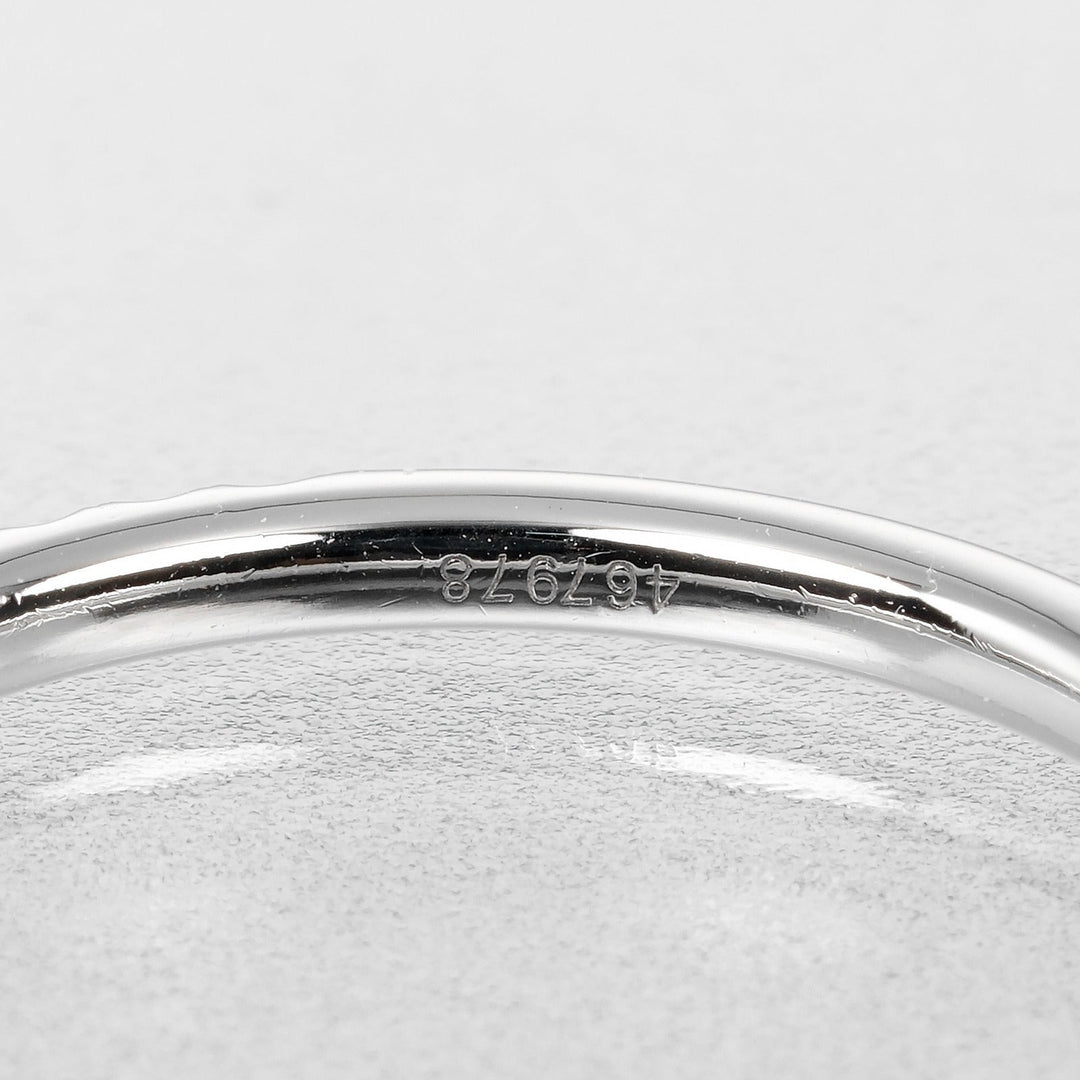 HARRY WINSTON Ring Pt950Platinum, Diamond Silver Half eternity Micropav Band Small Women Used Authentic
