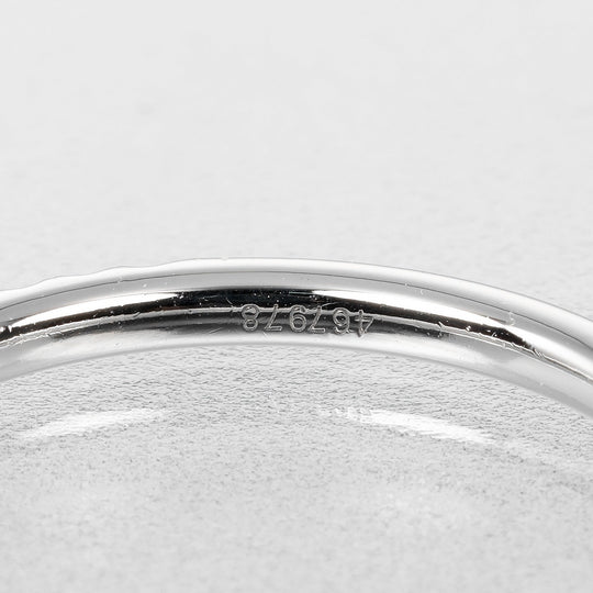 HARRY WINSTON Ring Pt950Platinum, Diamond Silver Half eternity Micropav Band Small Women Used Authentic