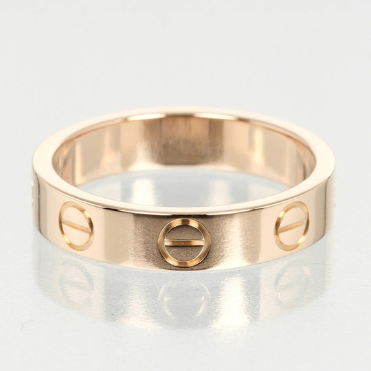 CARTIER Ring K18 Pink Gold gold mini love wedding Women Used Authentic