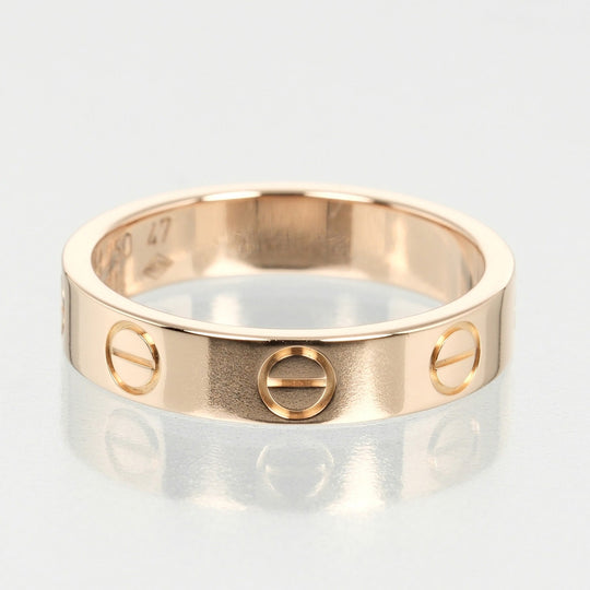 CARTIER Ring K18 Pink Gold gold mini love wedding Women Used Authentic