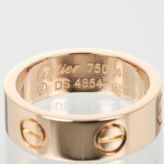 CARTIER Ring K18 Pink Gold gold love Women Used Authentic