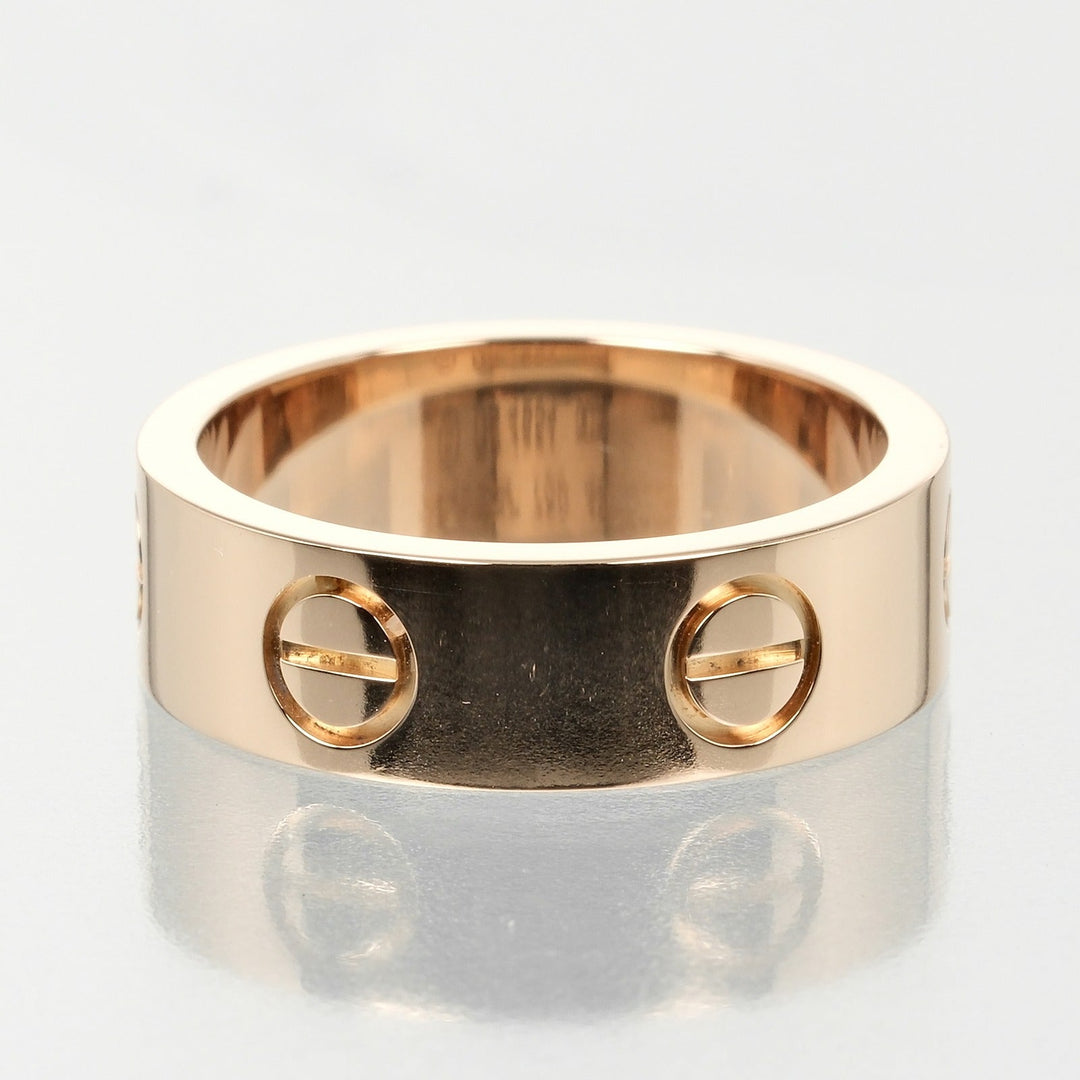 CARTIER Ring K18 Pink Gold gold love Women Used Authentic