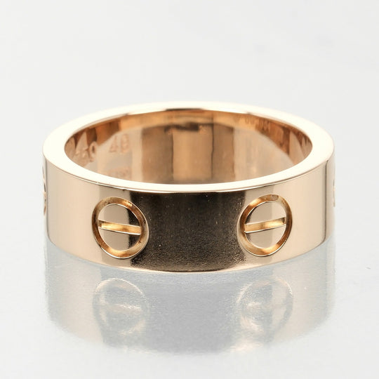 CARTIER Ring K18 Pink Gold gold love Women Used Authentic