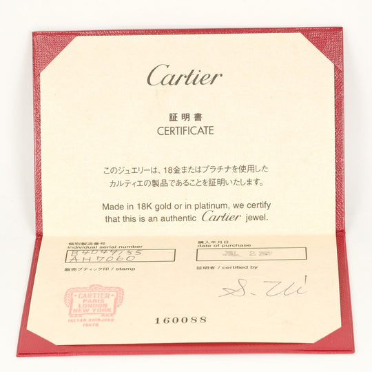CARTIER Ring K18 White Gold, Diamond White gold 2C LM Women Used Authentic