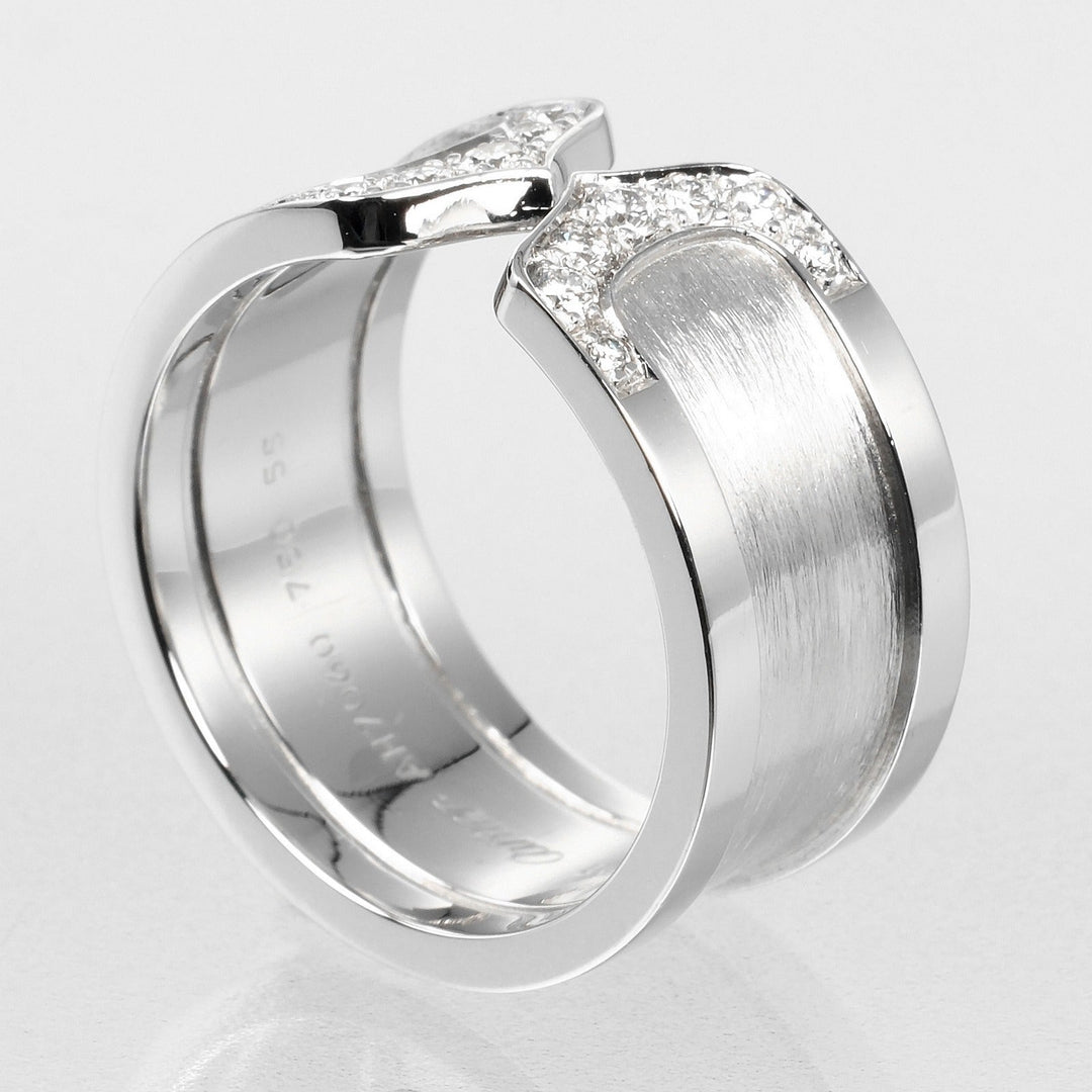 CARTIER Ring K18 White Gold, Diamond White gold 2C LM Women Used Authentic