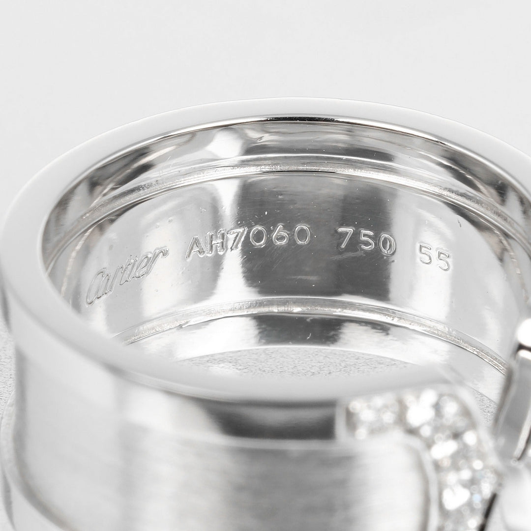 CARTIER Ring K18 White Gold, Diamond White gold 2C LM Women Used Authentic