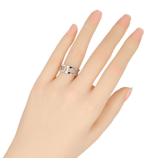 TIFFANY&Co. Ring K18 white gold White gold Open atlas Women Used Authentic