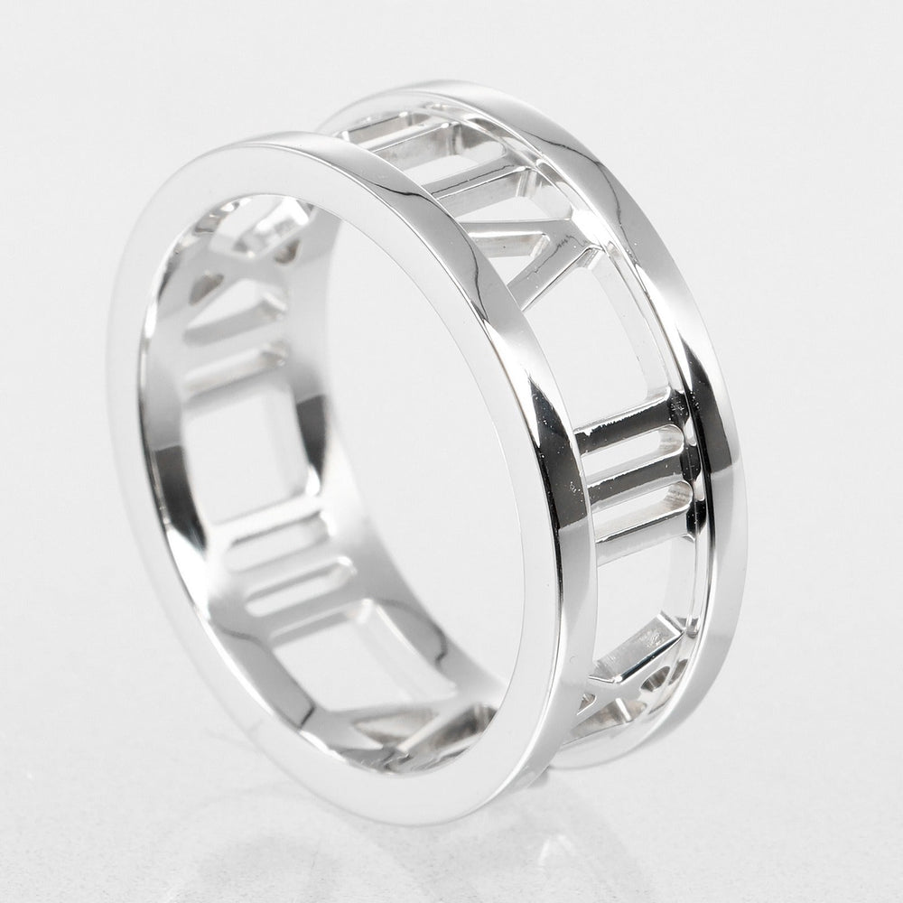 TIFFANY&Co. Ring K18 white gold White gold Open atlas Women Used Authentic