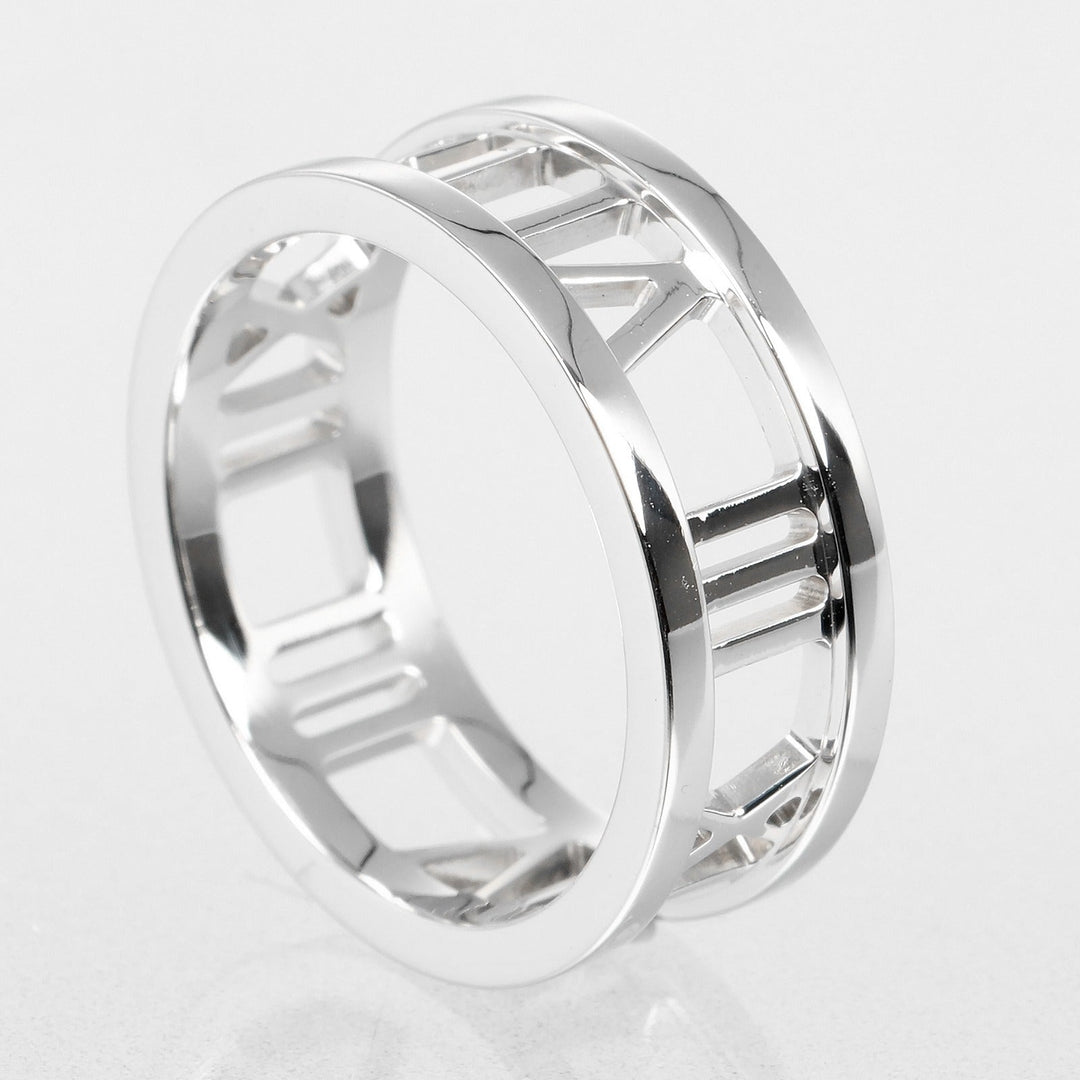 TIFFANY&Co. Ring K18 white gold White gold Open atlas Women Used Authentic