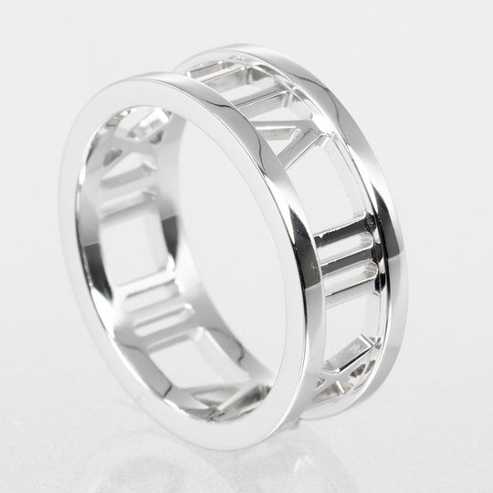 TIFFANY&Co. Ring K18 white gold White gold Open atlas Women Used Authentic