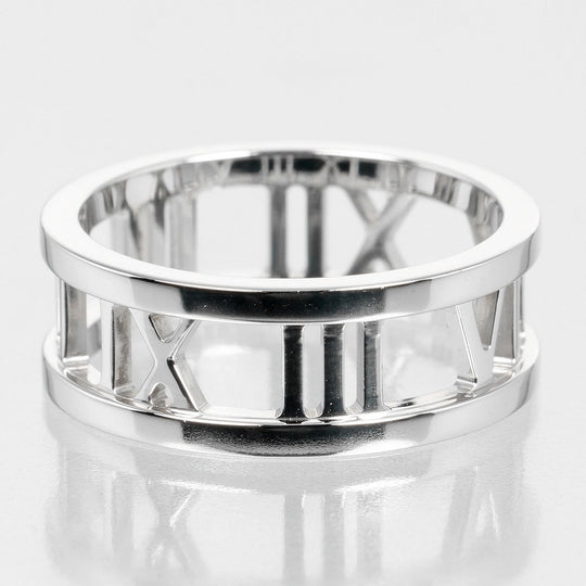 TIFFANY&Co. Ring K18 white gold White gold Open atlas Women Used Authentic