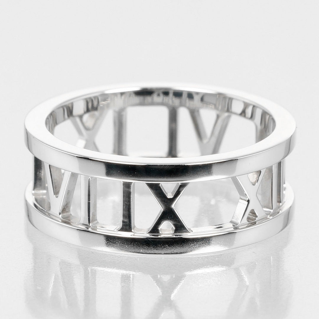 TIFFANY&Co. Ring K18 white gold White gold Open atlas Women Used Authentic