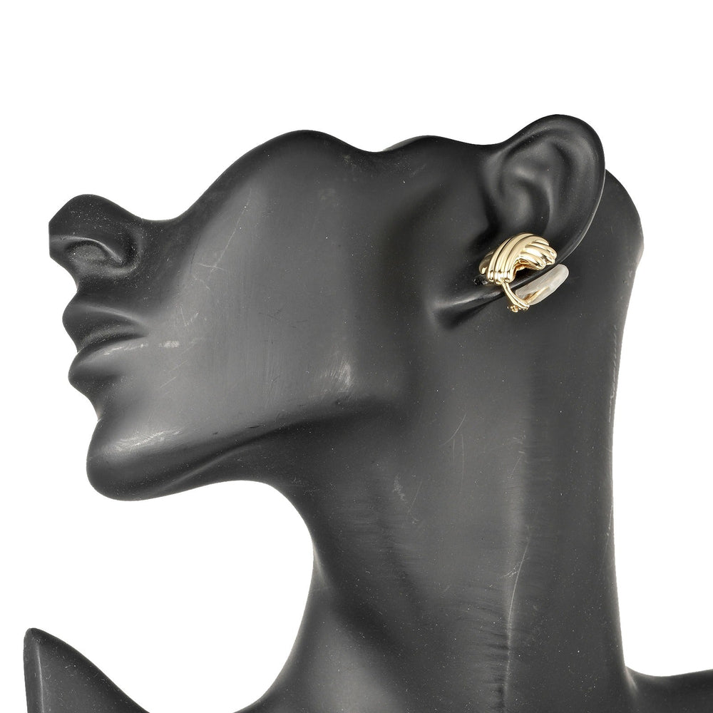 TIFFANY&Co. Earring K18 yellow gold gold Signature Women Used Authentic