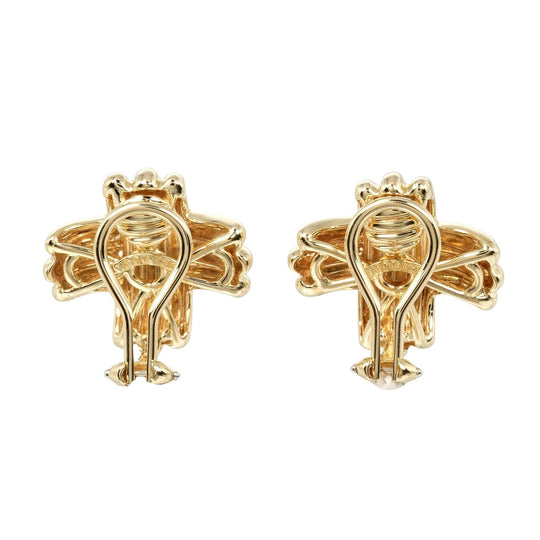TIFFANY&Co. Earring K18 yellow gold gold Signature Women Used Authentic