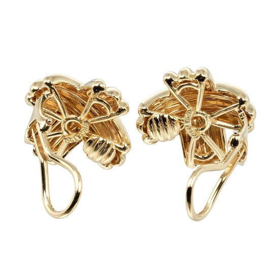 TIFFANY&Co. Earring K18 yellow gold gold Signature Women Used Authentic