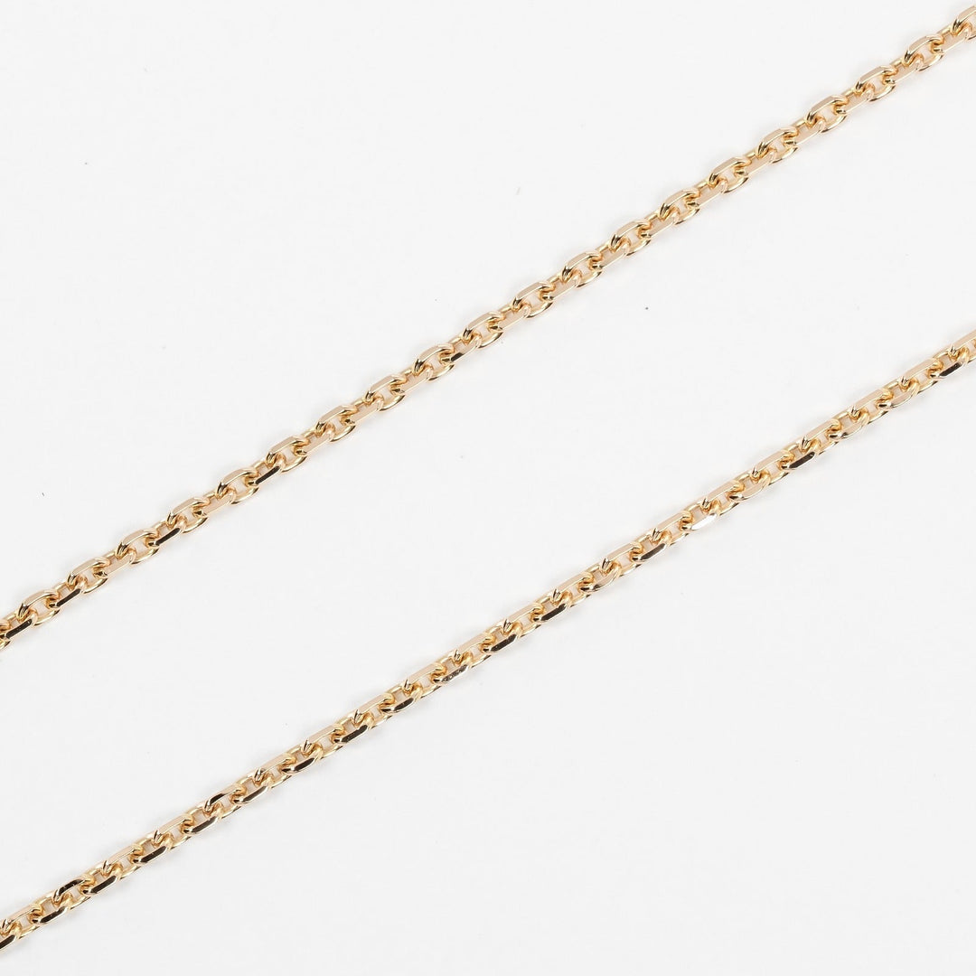 CARTIER Necklace K18 pink gold, diamond gold C heart Women Used Authentic