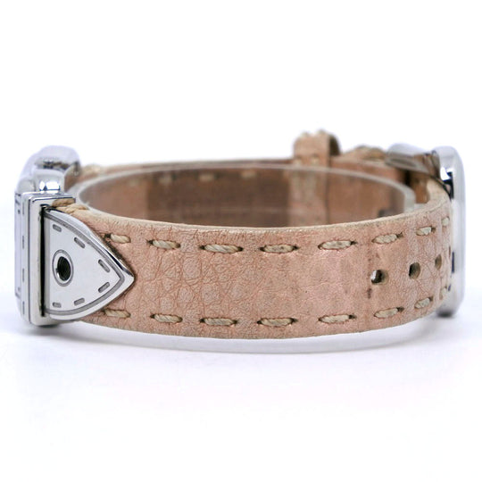 FENDI Watches Quartz 3800L Stainless Steel , Leather pink Beefendi Pink shell dial Women Used Authentic