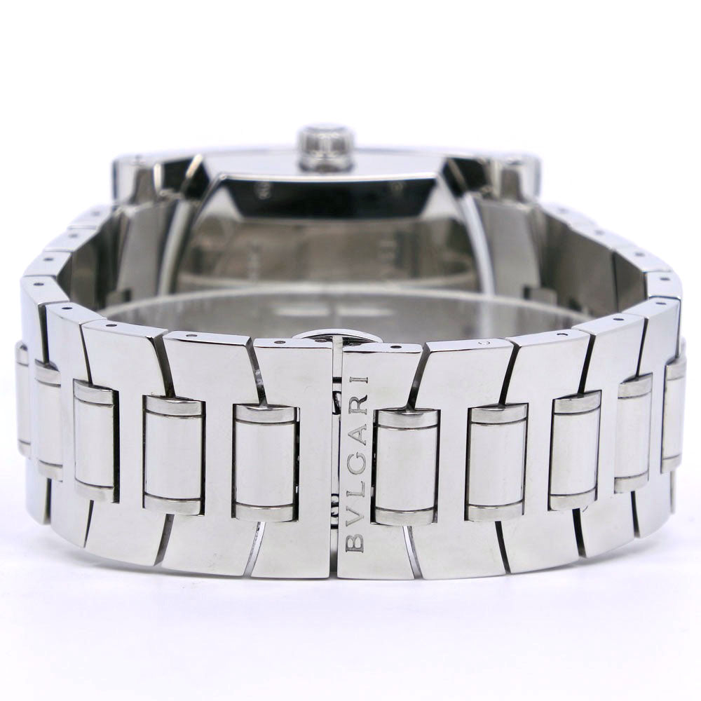 BVLGARI Watches Mechanical Automatic AA48S Stainless Steel Silver Assioma Navy dial mens Used Authentic