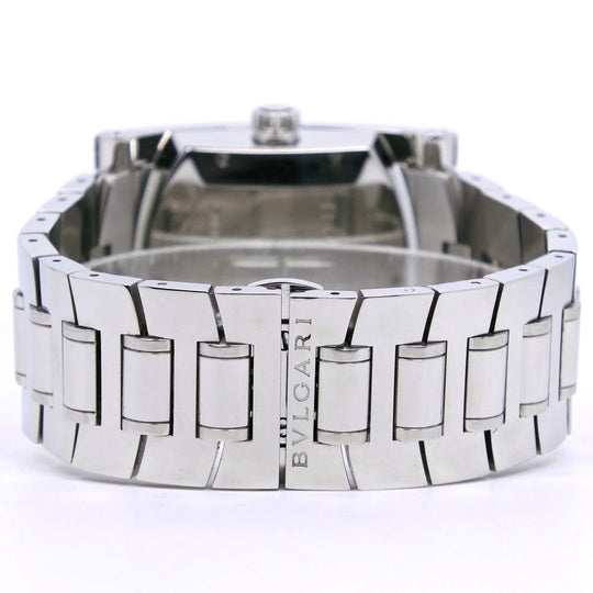 BVLGARI Watches Mechanical Automatic AA48S Stainless Steel Silver Assioma Navy dial mens Used Authentic