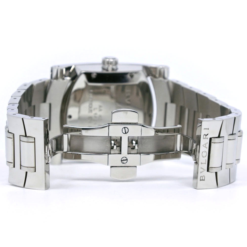 BVLGARI Watches Mechanical Automatic AA48S Stainless Steel Silver Assioma Navy dial mens Used Authentic