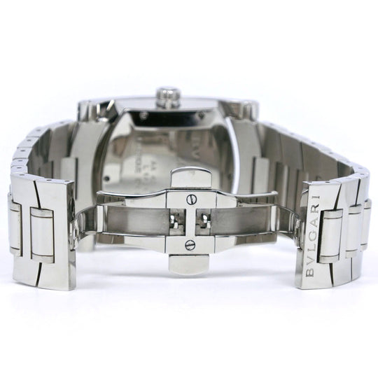 BVLGARI Watches Mechanical Automatic AA48S Stainless Steel Silver Assioma Navy dial mens Used Authentic