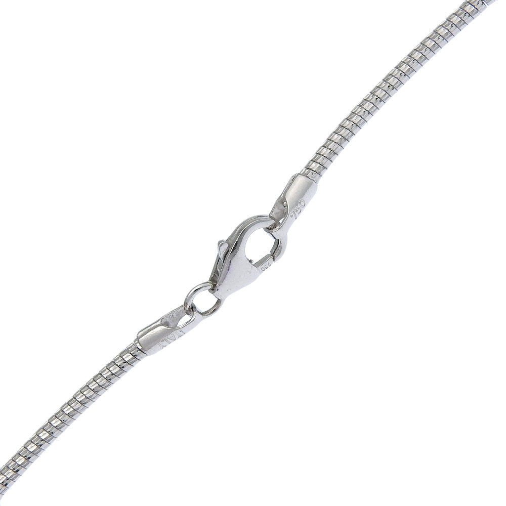 TASAKI Necklace K18 White Gold, Amethyst, Aquamarine/Diamond Silver Women Used Authentic