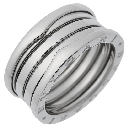BVLGARI Ring K18 white gold Silver Be zero one B-zero1 Women 60 Used Authentic