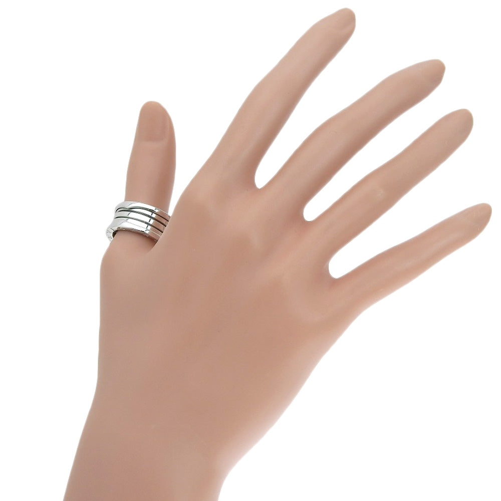 BVLGARI Ring K18 white gold Silver Be zero one B-zero1 Women 60 Used Authentic