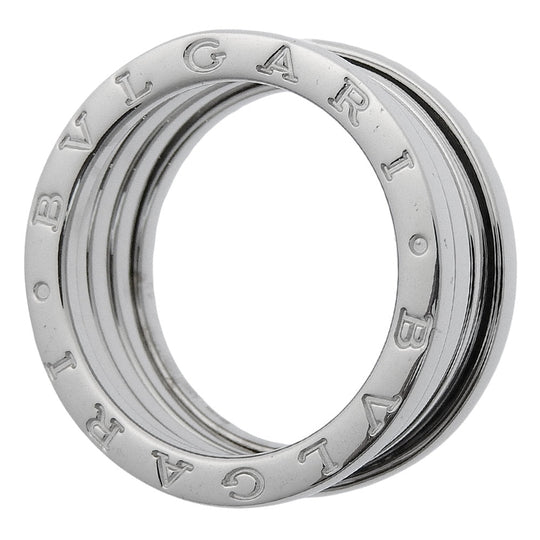 BVLGARI Ring K18 white gold Silver Be zero one B-zero1 Women 60 Used Authentic