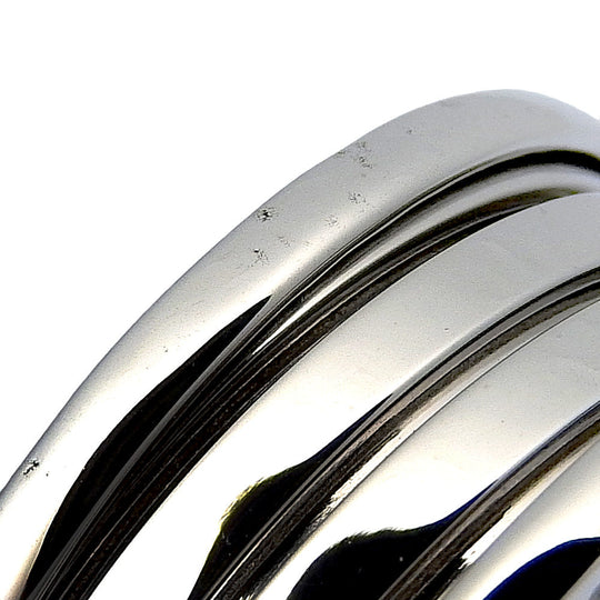 BVLGARI Ring K18 white gold Silver Be zero one B-zero1 Women 60 Used Authentic