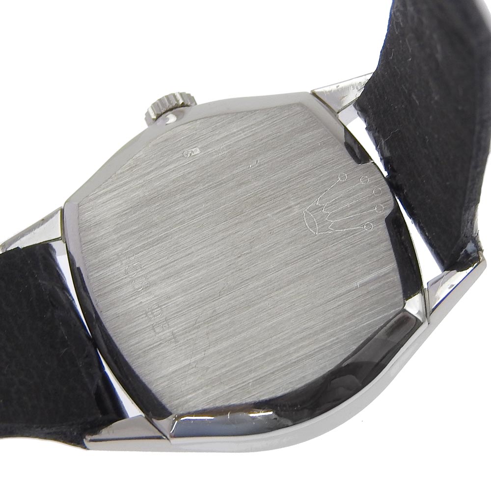 ROLEX Watches Hand Winding 6618 K18 White Gold, Leather Silver cal.1600 Geneva Cherini Silver dial Women Used Authentic