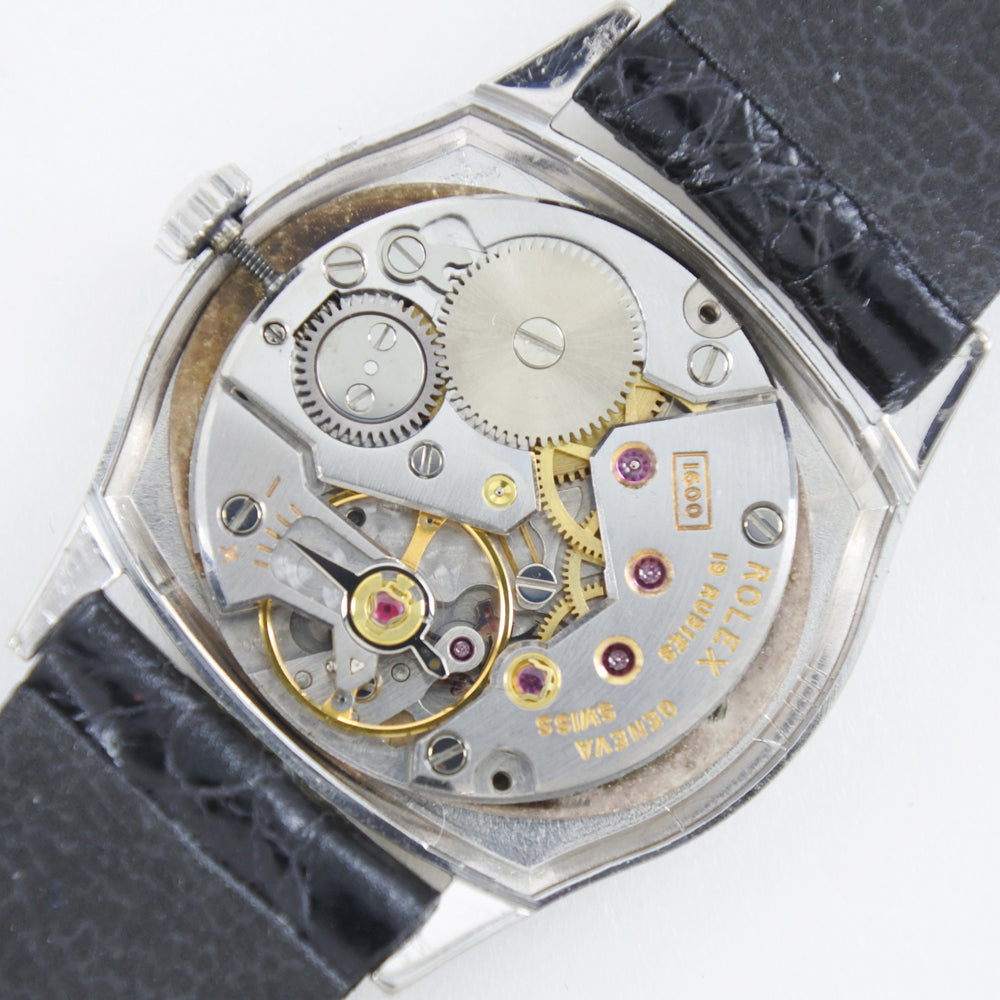 ROLEX Watches Hand Winding 6618 K18 White Gold, Leather Silver cal.1600 Geneva Cherini Silver dial Women Used Authentic