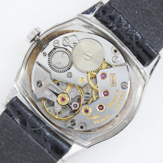 ROLEX Watches Hand Winding 6618 K18 White Gold, Leather Silver cal.1600 Geneva Cherini Silver dial Women Used Authentic