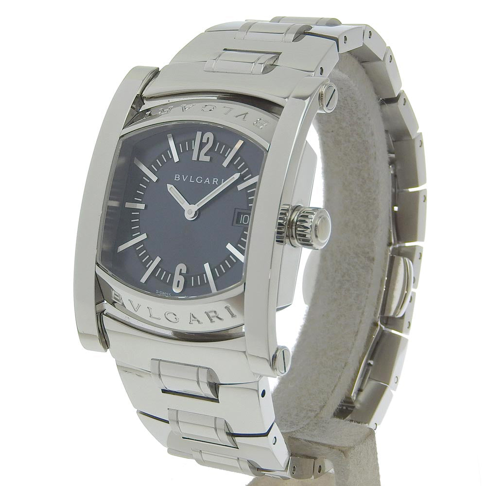 BVLGARI Watches Quartz AA39S Stainless Steel Silver Assioma Blue dial Boys Used Authentic