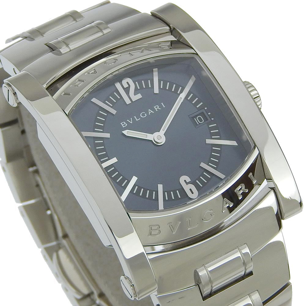 BVLGARI Watches Quartz AA39S Stainless Steel Silver Assioma Blue dial Boys Used Authentic