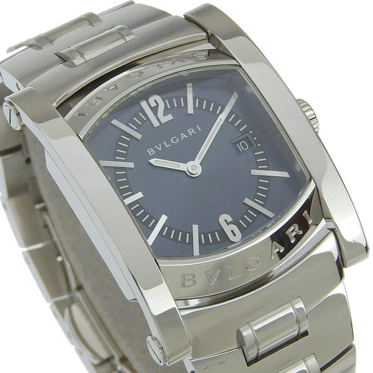 BVLGARI Watches Quartz AA39S Stainless Steel Silver Assioma Blue dial Boys Used Authentic