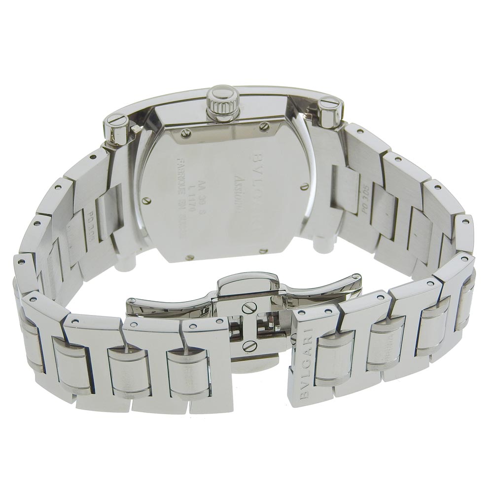 BVLGARI Watches Quartz AA39S Stainless Steel Silver Assioma Blue dial Boys Used Authentic