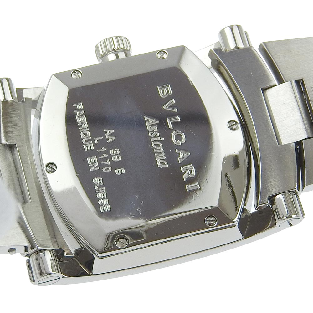 BVLGARI Watches Quartz AA39S Stainless Steel Silver Assioma Blue dial Boys Used Authentic